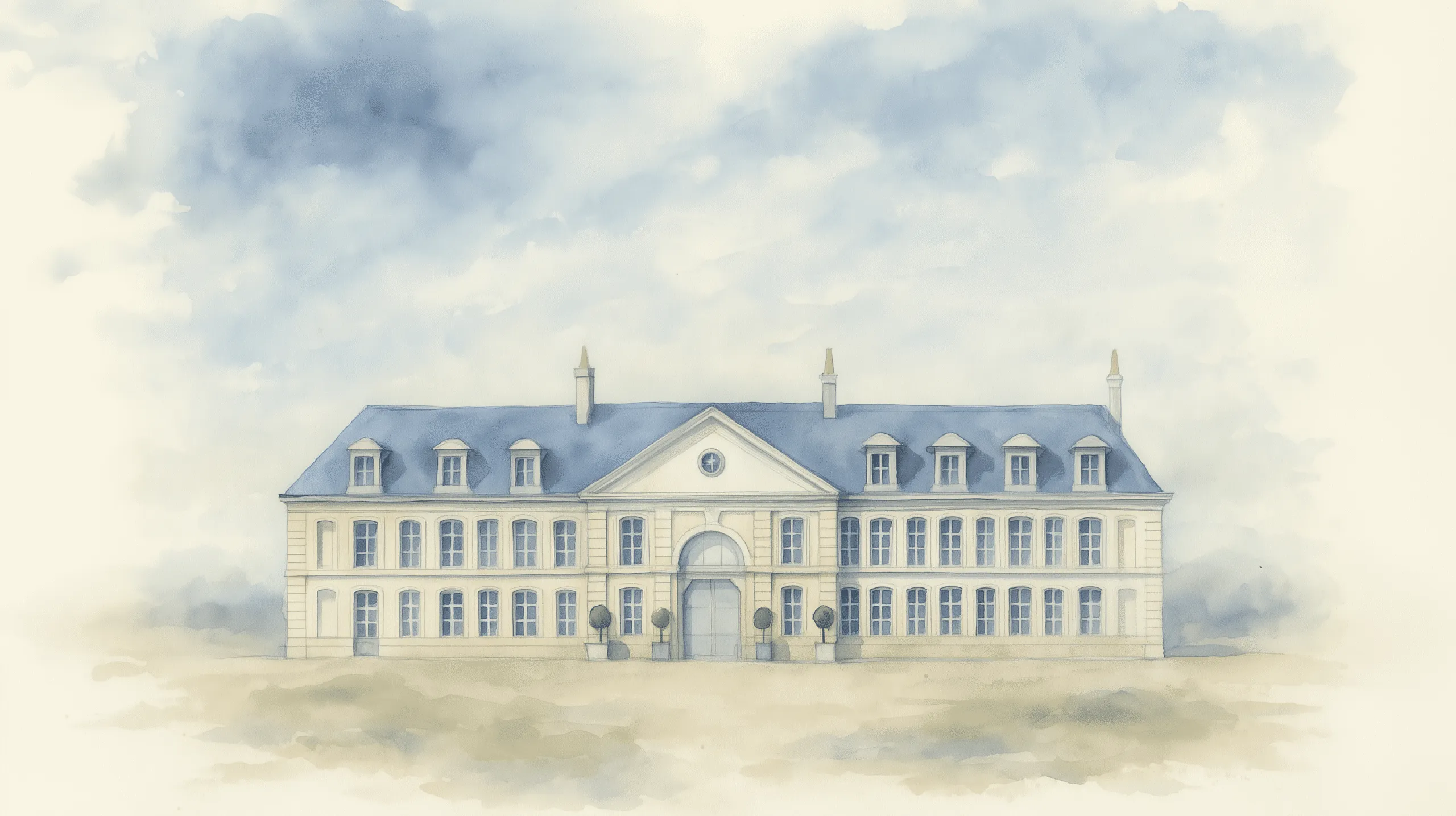Aquarel van de realisatie Miksebaan in Brasschaat