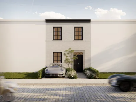 Voorgevel van een project in Wilrijk